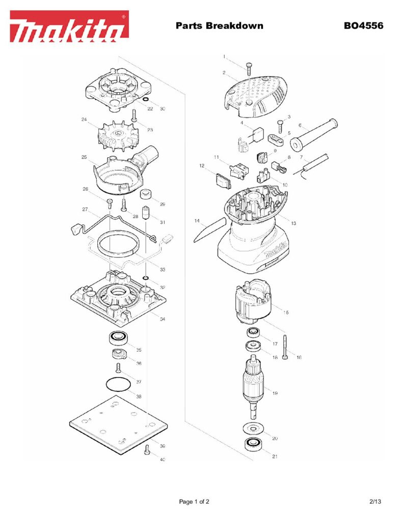 thumbnail of BO4556_Parts_Breakdown