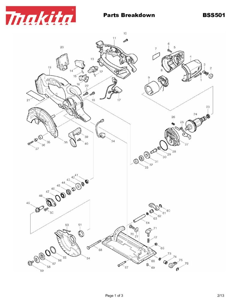 thumbnail of BSS501_Parts_Breakdown