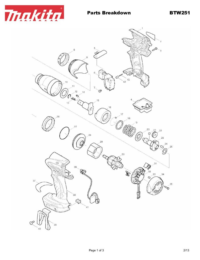 thumbnail of BTW251_Parts_Breakdown