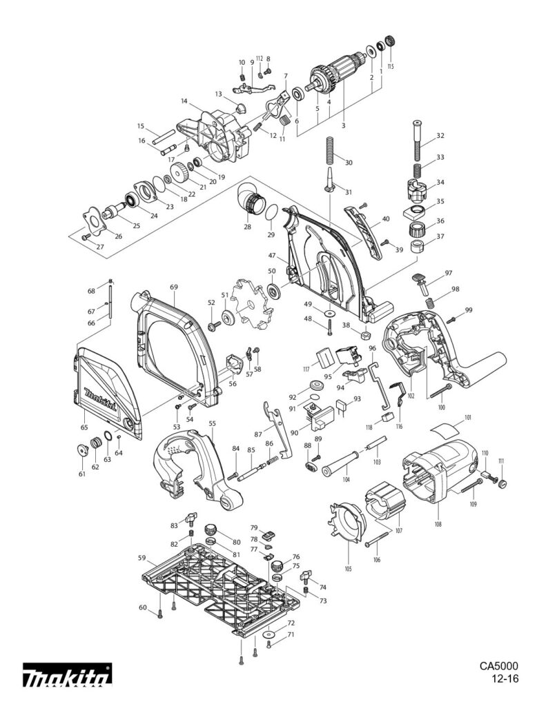 thumbnail of CA5000X_Parts_Breakdown