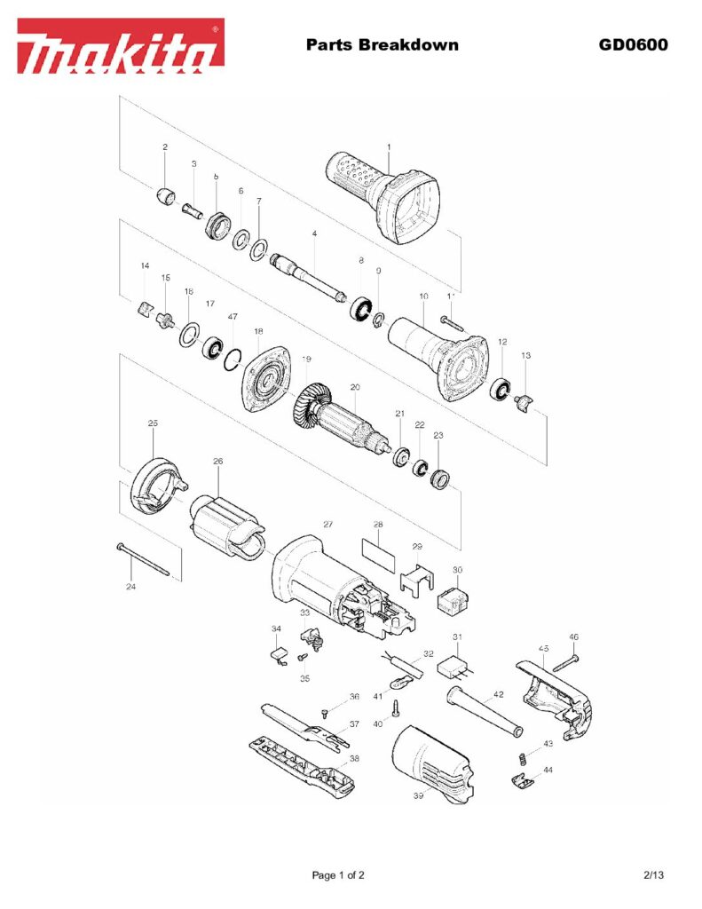 thumbnail of GD0600_Parts_Breakdown