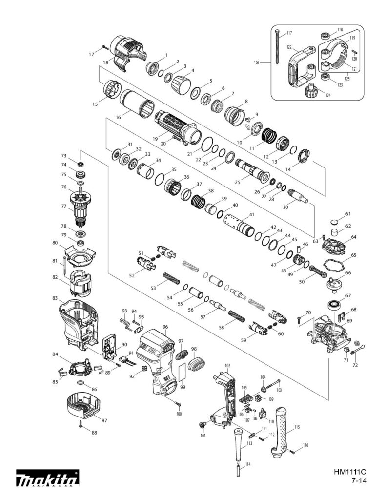 thumbnail of Makita_HM1111C_Parts_Breakdown